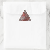 Red Grey Abstract Fractal Triangle Sticker (Tas)