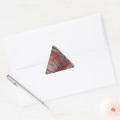 Red Grey Abstract Fractal Triangle Sticker (Envelop)