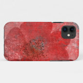 Red Grey Black Grunge Digital Graphic Art Design Case-Mate iPhone Case (Achterkant (horizontaal))