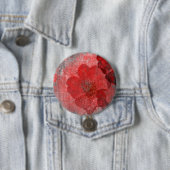 Red Grey Black Grunge Digital Graphic Art Design Ronde Button 7,6 Cm (In situ)