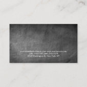 Red Grey Chalkboard Personal Trainer Visitekaartje (Achterkant)