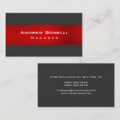 Red Grey Color Creative Professional Visitekaartje (Voorkant / Achterkant)