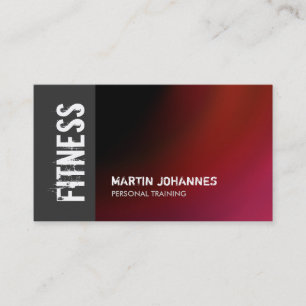 Red Grey Fitness Personal Trainer Visitekaartje