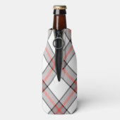 Red Grey Plaid Flesjeskoeler (Fles Achterkant)