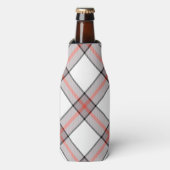 Red Grey Plaid Flesjeskoeler (Fles Voorkant)