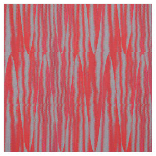 Red Grey Vertical Stripe Geometric Print Patroon Stof