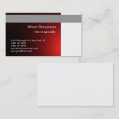 Red Grey White Consultant Visitekaartje (Voorkant / Achterkant)