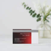 Red Grey White Consultant Visitekaartje (Staand voorkant)