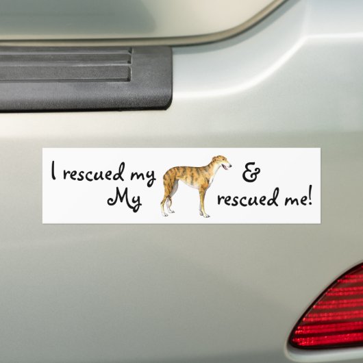 Red Greyhound Bumpersticker (Op auto)