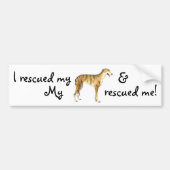 Red Greyhound Bumpersticker (Voorkant)