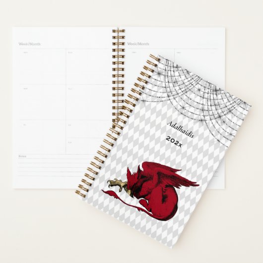  Red Griffin Alice in Wonderland Planner (Display)