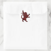 Red Griffin Ronde Sticker (Tas)