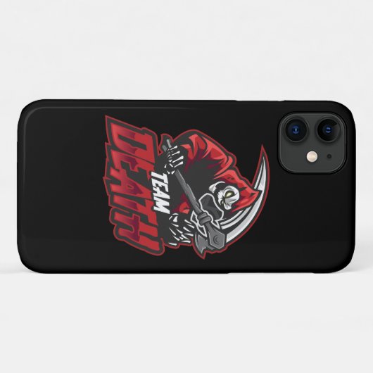 Red Grim Case-Mate iPhone Case (Achterkant (horizontaal))