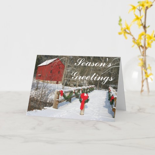 Red Grist Mill persoonlijke feestkaart Kaart (Gele Bloem)