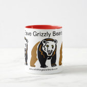 Red GRIZZLY Beren - Bedreigd dier - Wildlife Mok (Midden)