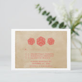 Red Grunge D20 Dice Gamer Response Kaart (Staand voorkant)