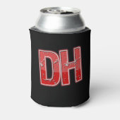 Red Grunge Dirty Habits Coozie (Blikje Achterkant)