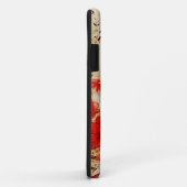 Red Grunge Floral Case-Mate iPhone Case (Achterkant/rechts)