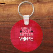 Red Grunge Girly Vape Sleutelhanger (Voorkant)