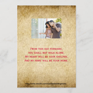 Red Grunge Old Vintage Uitnodiging voor een bruilo