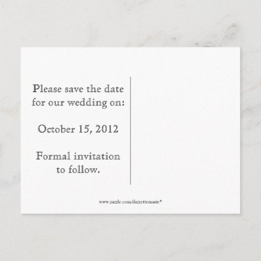 Red Grunge Paper Red Heart Lijst Bewaar de datum Aankondigingskaart (Achterkant)