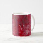 Red grunge textureabstract,ancient,art,background; koffiemok (Voorkant rechts)