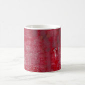 Red grunge textureabstract,ancient,art,background; koffiemok (Center)