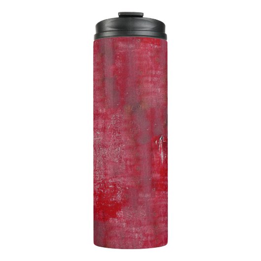 Red grunge textureabstract,ancient,art,background; thermosbeker (Voorkant)