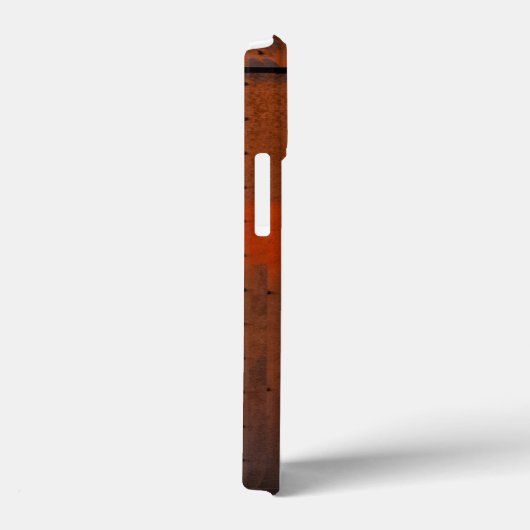 Red Grungy Emergency Exit Custom Name Case-Mate iPhone Case (Achterkant / Rechts)