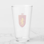 Red GRYFFINDOR™ Crowned Crest Glas (Achterkant)