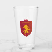 Red GRYFFINDOR™ Crowned Crest Glas (Voorkant)