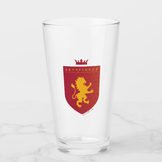 Red GRYFFINDOR™ Crowned Crest Glas (Voorkant)