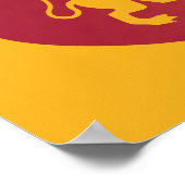 Red GRYFFINDOR™ Crowned Crest Poster (Hoek)