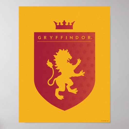 Red GRYFFINDOR™ Crowned Crest Poster (Voorkant)
