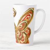 Red Guardian Angel Christmas Latte Coffee Mok Cup (Rechts)