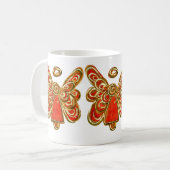 Red Guardian Angel Custom Art Koffie Mok Cup (Voorkant links)