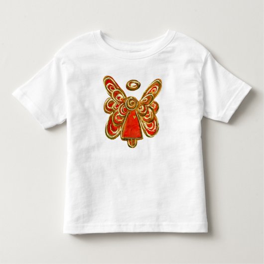 Red Guardian Angel Custom Holiday Art Shirt (Voorkant)