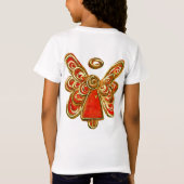 Red Guardian Angel Custom Holiday Art Shirt (Achterkant)
