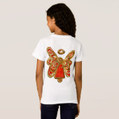 Red Guardian Angel Custom Holiday Art Shirt (Achterkant volledig)
