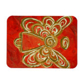 Red Guardian Angel Custom Magnet Art schilderen Magneet (Horizontaal)