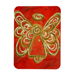 Red Guardian Angel Custom Magnet Art schilderen Magneet