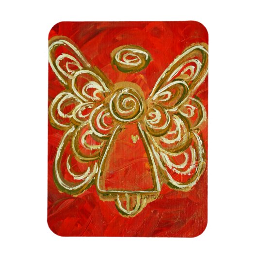 Red Guardian Angel Custom Magnet Art schilderen Magneet (Verticaal)