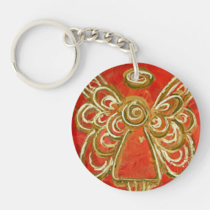 Red Guardian Angel Custom Sleutelhanger