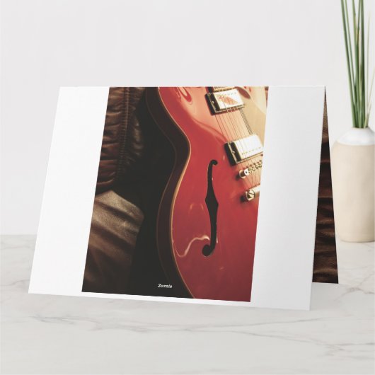 Red Guitar Better Bedankkaart (Achterkant)