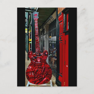 Red Guitar Briefkaart