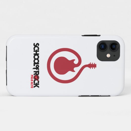 Red Guitar Case-Mate iPhone Case (Achterkant (horizontaal))