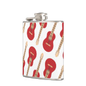 Red Guitar Pattern Heupfles (Links)