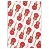 Red Guitar Pattern Klembord (Achterkant)