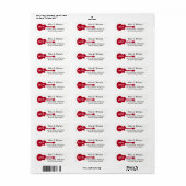 Red Guitar Player's Rock Etiket (Full Sheet)