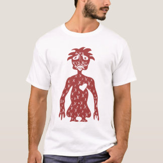 Red Guy White t-shirt